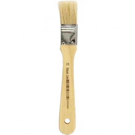 Lackpensel, L: 18,5 cm, B: 25 mm, platt, 12 st/12 förp.