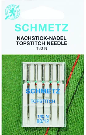 Schmetz symaskinsnålar Topstitch 130N storlek 90 - 5 st